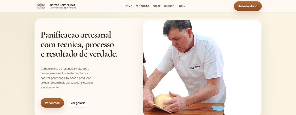 Bofete Baker — Chef & Cursos